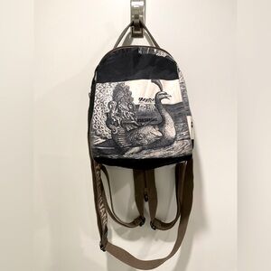 Stylish Black and White Women Backpack